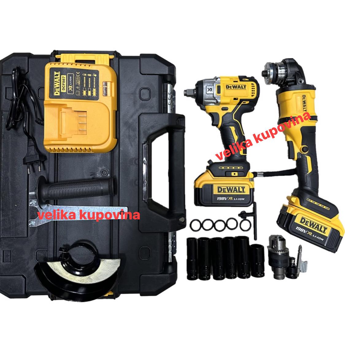 Aku brusilica+ aku udarni odvijač/šrafilica