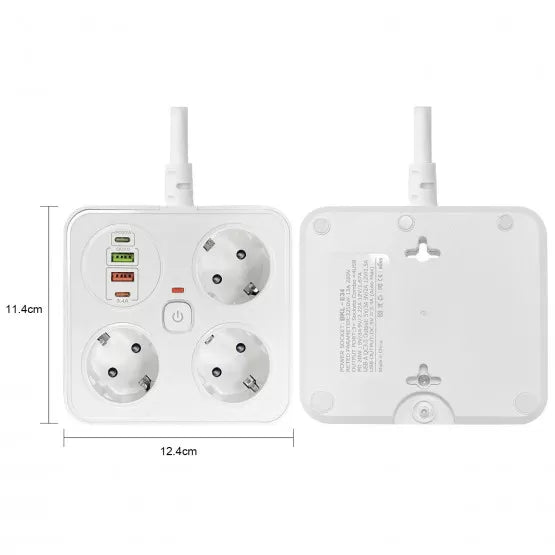 Produžni kabal sa BRZIM USB punjenjem