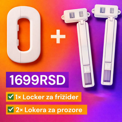 LOKER PAKET 1 +2 Frižider i prozor