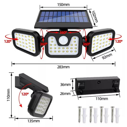 SOLARNI led reflektor 270°