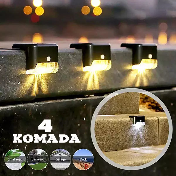 Solarne lampe za stepeniste, ograde, terase. 4komada